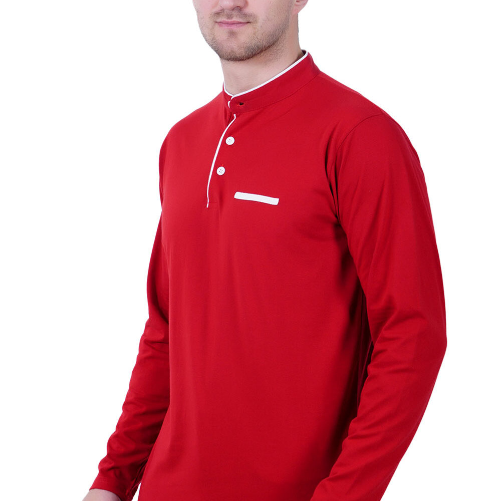 Men chinse color neck T Shirt full sleeve