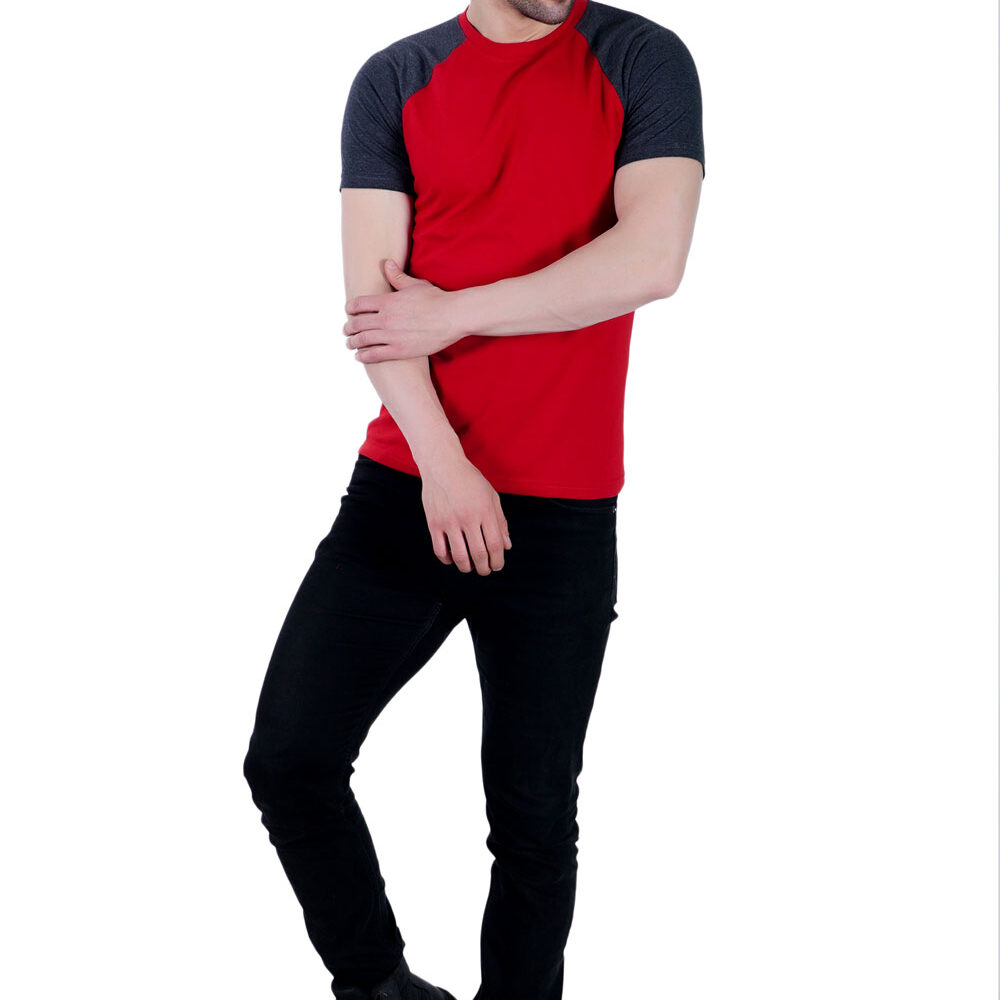 Round Neck Reglan half sleeve T shirt