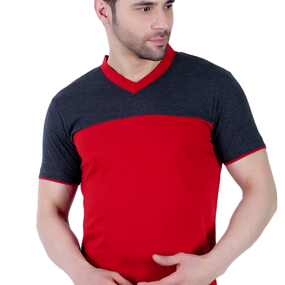 V Neck  half sleeve T shirt
